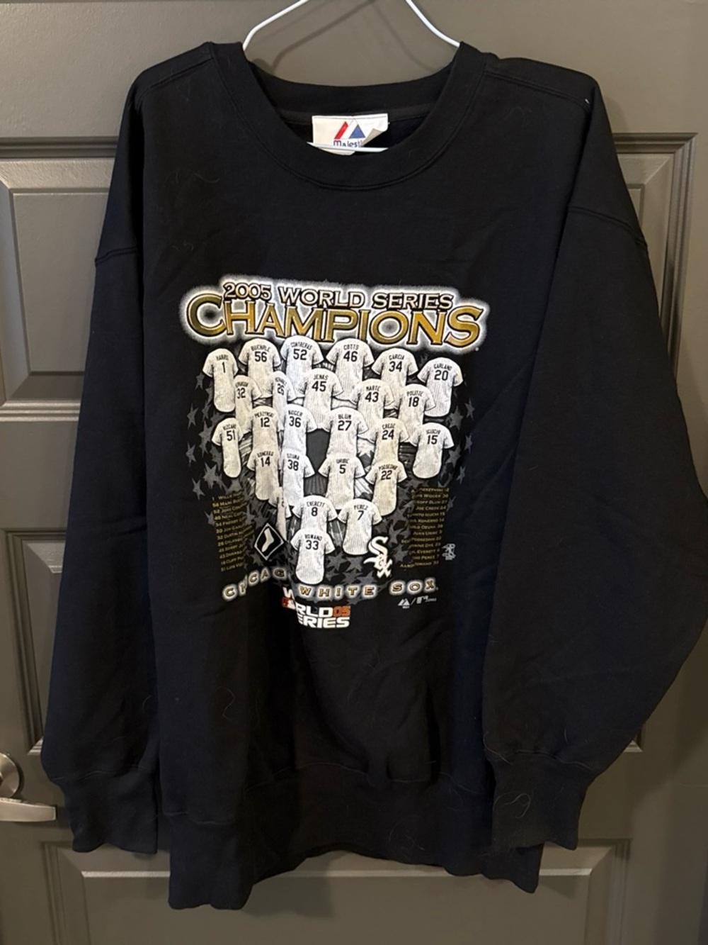 Vintage 2005 Chicago White Sox World Series Champions Crewneck Sweater XL (Est)